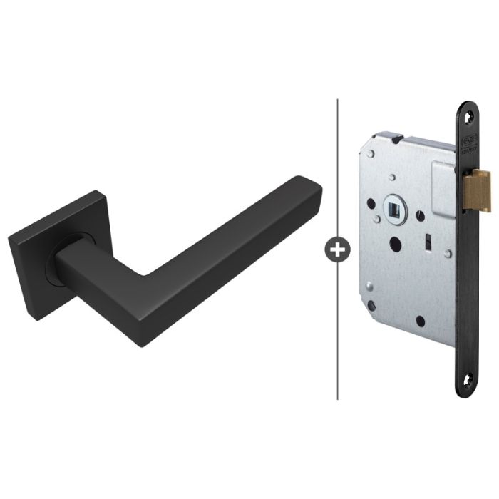 Skantrae Hang- en Sluitwerkpakket Squared 20 Regular - Mat Zwart (2051) HR