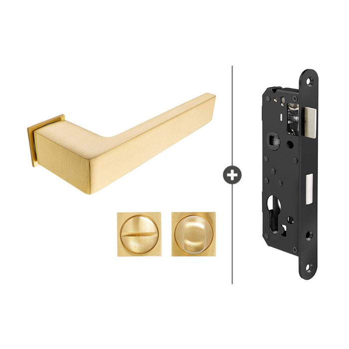 Skantrae Dayton Minimal Hang- en Sluitwerkpakket 853 mat messing - pakket afbeelding Skantrae Dayton Minimal Hang- en Sluitwerkpakket 853 mat messing - pakket afbeelding