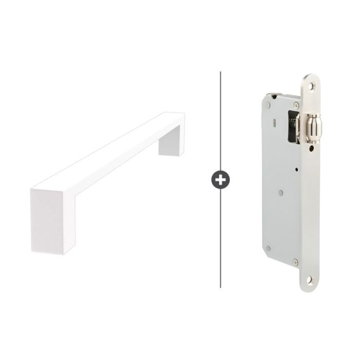 Skantrae Hang- en Sluitwerkpakket Quadrate Deurgreep Wit (2121)