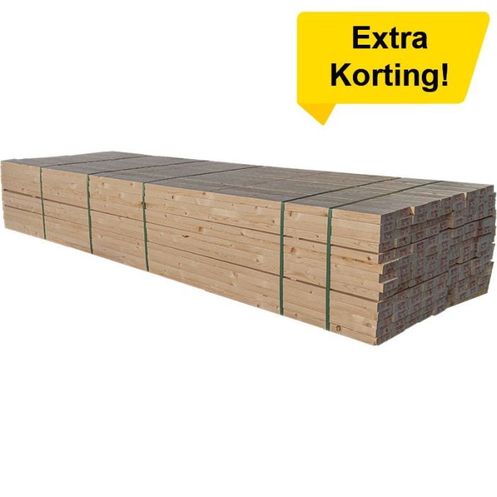 Vuren Geschaafd SLS 38x184 - Voordeelpak à 84 stuks Vuren Geschaafd SLS 38x184 - Voordeelpak à 84 stuks