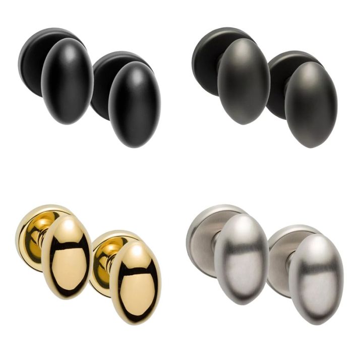 Weekamp Deurknop Bubble PVD - Set HR