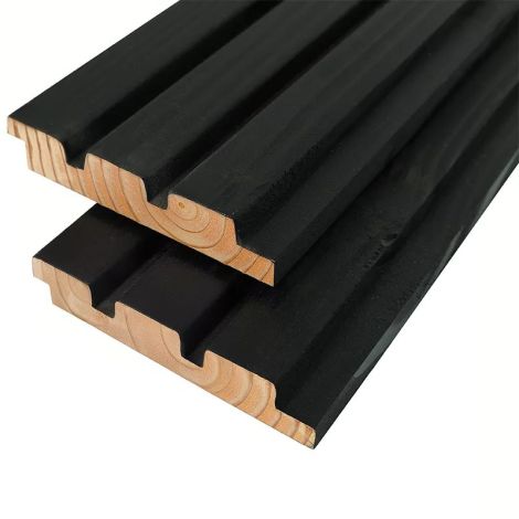 Douglas Triple Rhombus Zwart 27x140
