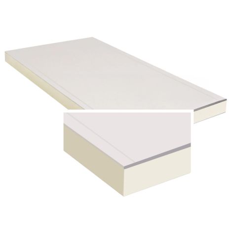 GipsPIR AK - 80+12,5 mm -  2600x600 mm  (1,56 m²) HR nieuw omgedraaid