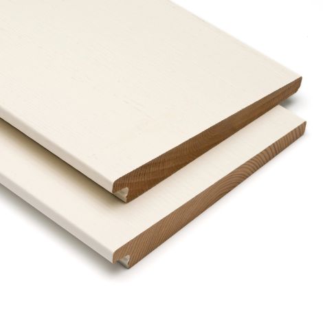 ModiWood Colour Zweeds Rabat Cremewit 20x141x4200 mm
