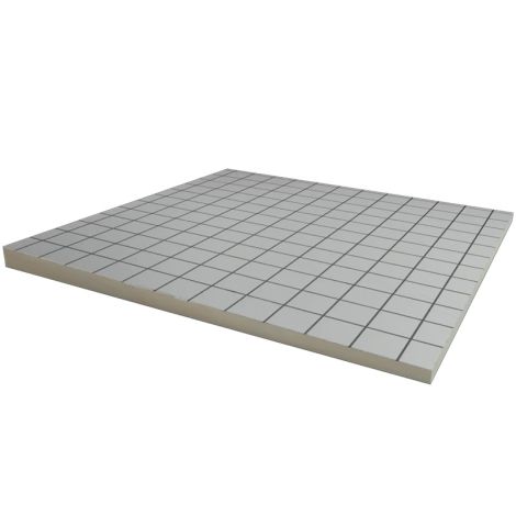 PIR afschot 2-zijdig aluminium 1200x1200x40/50mm (Rd 1,80/2,25 m² K/W) HR