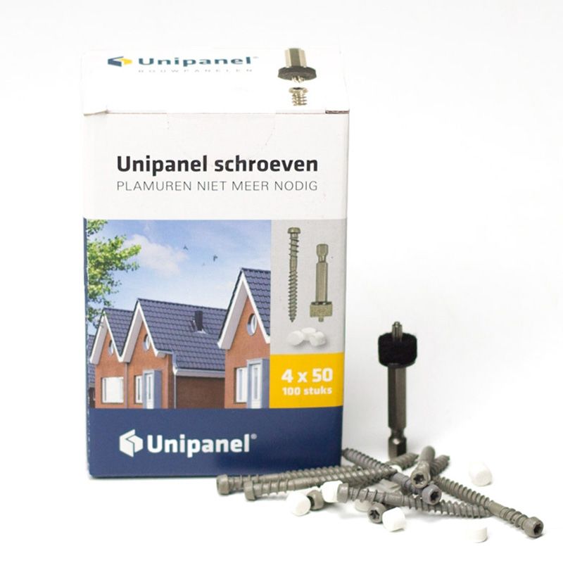 Unipanel Schroef 4 x 50 mm incl. dopjes