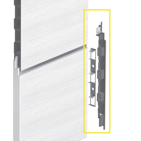 Keralit Eindkap rechts voor sponningdeel 190 mm (bestelnr. 2885)