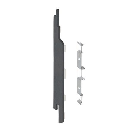 Keralit Eindkap links voor sponningdeel 143 mm Antraciet  (classic colours) (bestelnr. 2860)