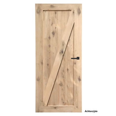 Austria Cabana Roble Uno Rechts - 211,5 x 93 cm Achterzijde - Stomp