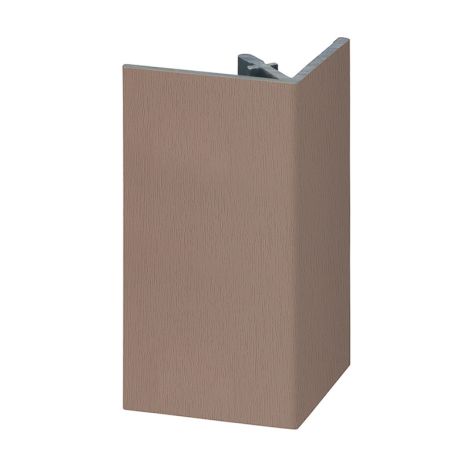 Keralit Uitwendig Hoekprofiel Recht 46x46 mm Bruingrijs - 4000 mm