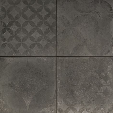 Cerasun 3+1 60x60x4 cm Concrete Decor Graphite 