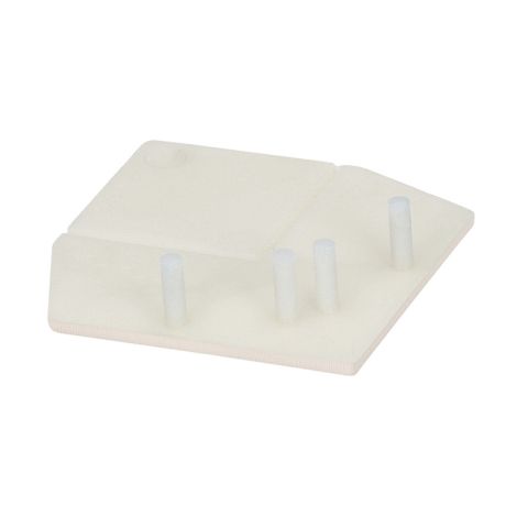 Keralit Eindkap voor Hoekprofiel Recht 46x46 mm Creme (classic colours) (bestelnr. 2822)