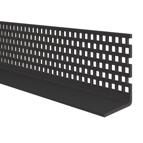 Eurotexx Ventilatieprofiel 30x50 mm - 3000 mm - Zwart (bestelnr. 0438)