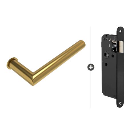 Skantrae Hang- en Sluitwerkpakket Orbit 19 minimal - Mat Messing (903)