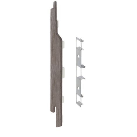 Keralit Eindkap links voor sponningdeel 143 mm Taupe Eiken (modern eiken) (bestelnr. 2860)