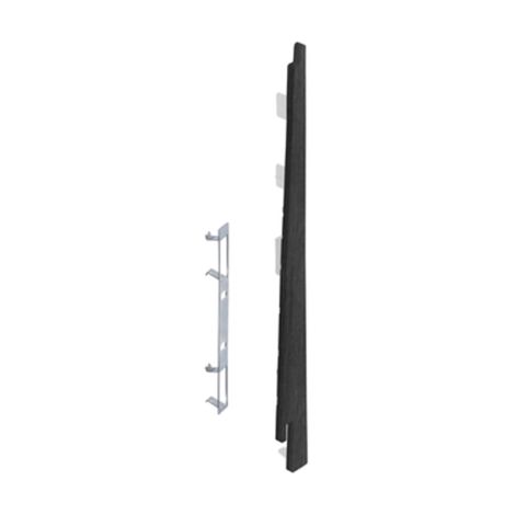 Keralit Eindkap rechts voor potdeksel 177 mm Zwart Eiken (modern eiken) (bestelnr. 2875)