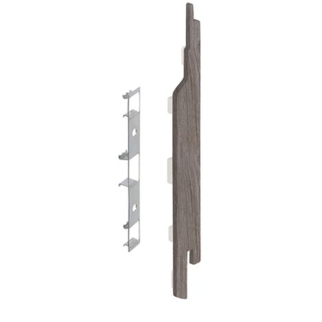Keralit Eindkap rechts voor sponningdeel 143 mm Taupe Eiken (modern eiken) (bestelnr. 2865)