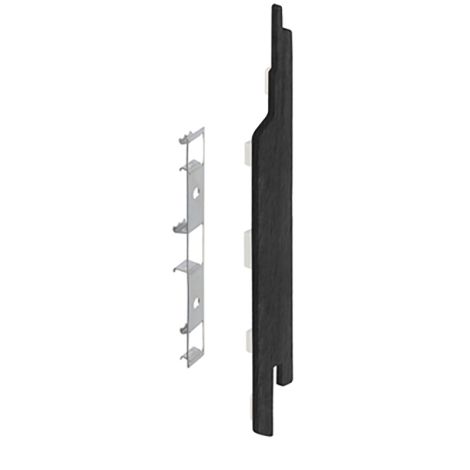 Keralit Eindkap rechts voor sponningdeel 143 mm Zwart Eiken (modern eiken) (bestelnr. 2865)
