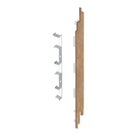 Keralit Eindkap rechts voor sponningdeel 190 mm Natuur Eiken (modern eiken) (bestelnr. 2885)