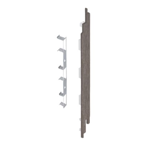 Keralit Eindkap rechts voor sponningdeel 190 mm Taupe Eiken (modern eiken) (bestelnr. 2885)