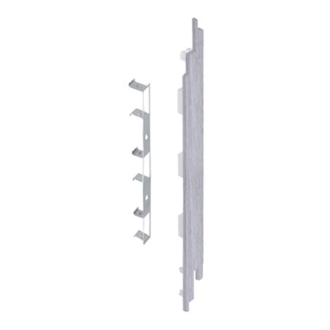 Keralit Eindkap rechts voor sponningdeel 190 mm Wit Eiken (modern eiken) (bestelnr. 2885)
