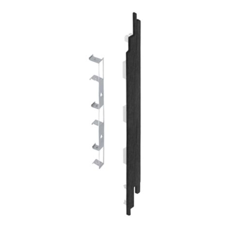 Keralit Eindkap rechts voor sponningdeel 190 mm Zwart Eiken (modern eiken) (bestelnr. 2885)