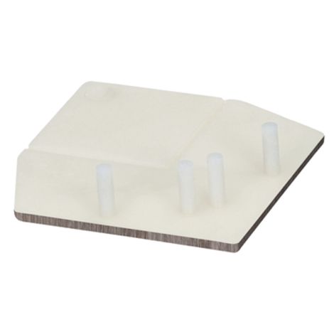 Keralit Eindkap voor Hoekprofiel Recht 46x46 mm Taupe Eiken (modern eiken) (bestelnr. 2822)
