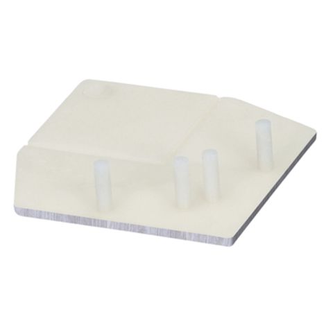 Keralit Eindkap voor Hoekprofiel Recht 46x46 mm Wit Eiken (modern eiken) (bestelnr. 2822)