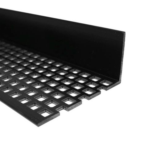 Keralit Geperforeerd Hoekprofiel 30x30 mm zwart
