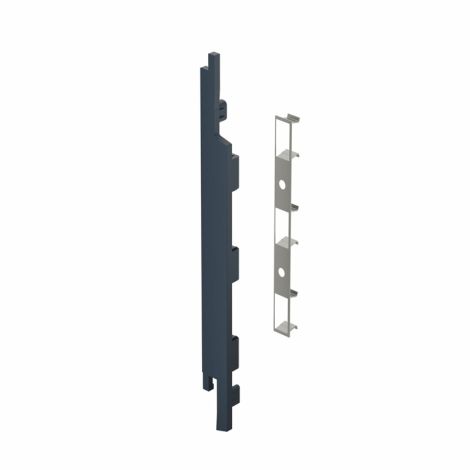 Keralit Eindkap links voor sponningdeel 167 mm Staalblauw (classic colours) (bestelnr. 2839)