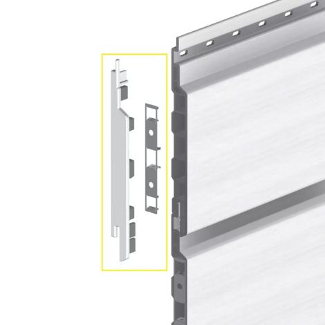 Keralit Eindkap links voor sponningdeel 167 mm (bestelnr. 2839)