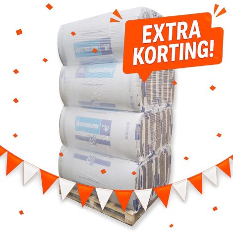 Knauf Acoustifit - 100 mm - 1350x600 mm pak à 6,48 m² Rd 2,70 m² K/W HR palletvoordeel