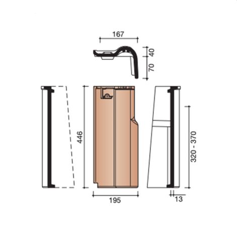 Koramic Modula Gevelpan Rechts (7090)
