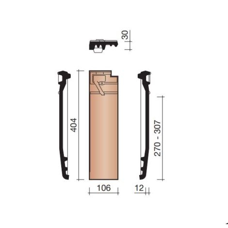 Koramic Datura Halve Pan Zonder Zijsluiting - Leikleur Mat Engobe (703)