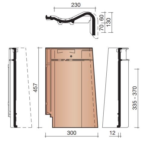 Koramic MaduraMax Gevelpan Rechts