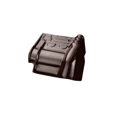 Koramic Tuile du Nord 993 Rechter Gevelknikpan - Bruin Verglaasd (670)
