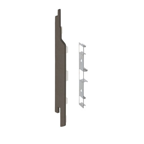 Keralit Eindkap links voor sponningdeel 143 mm Kwartsgrijs  (classic colours) (bestelnr. 2860)