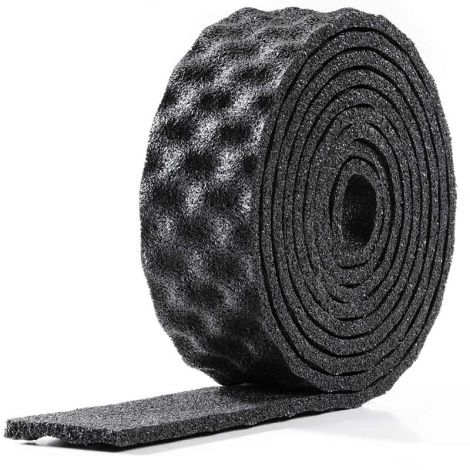 LEWIS Geluidsisolerende Rubber Oplegstrook 15x98x5000 mm