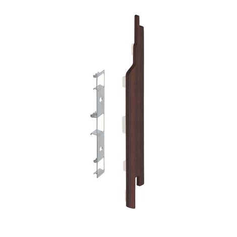Keralit Eindkap rechts voor sponningdeel 143 mm Mahonie  (classic colours) (bestelnr. 2865)