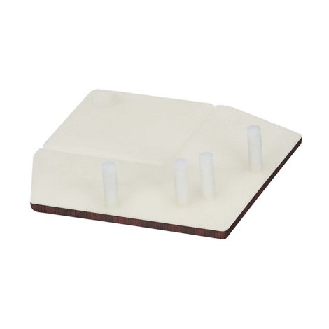 Keralit Eindkap voor Hoekprofiel Recht 46x46 mm Mahonie  (classic colours) (bestelnr. 2822)