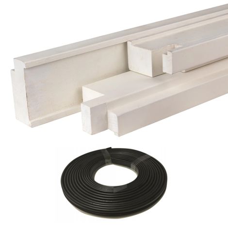 Meranti Kozijnen met los kaderband - 56x90 - Stomp