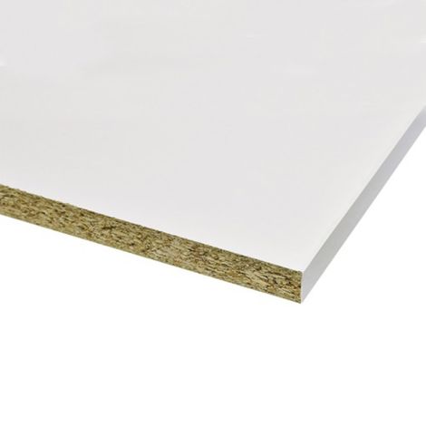 Meubelpaneel Wit 18 mm 2500x600 Rechte Kant