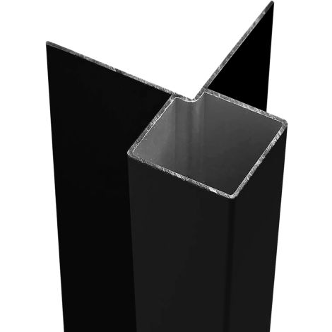 ModiWood Buitenhoekprofiel Blok Zwart 3000 mm