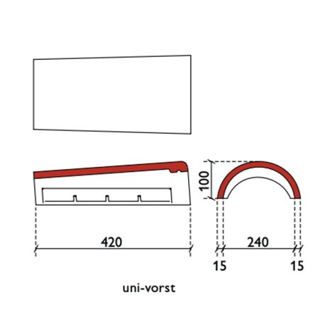 Monier Uni-vorst Novo+ Zwart