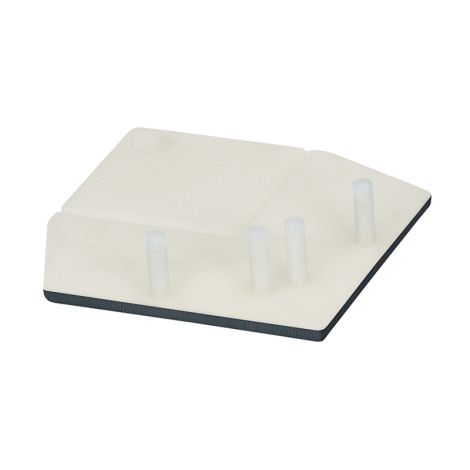 Keralit Eindkap voor Hoekprofiel Recht 46x46 mm Monumentenblauw  (classic colours) (bestelnr. 2822)