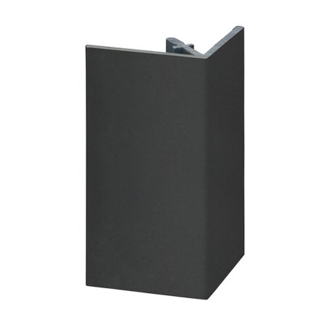 Keralit Uitwendig Hoekprofiel Recht 46x46 mm Nightblack - 4000 mm
