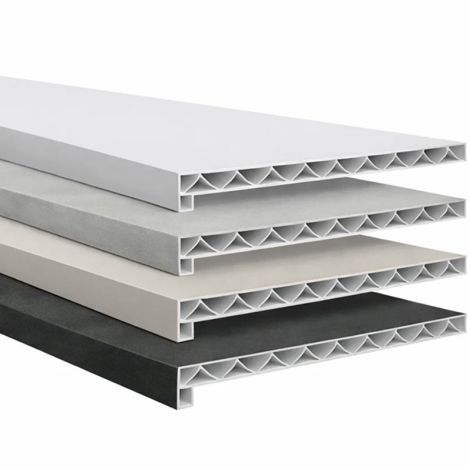 Novaboard Stone Vensterbank HR Config Gestapeld