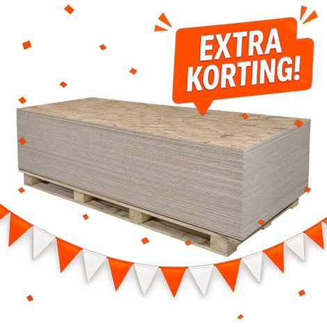 OSB 3 Plaat Palletvoordeel - 11 mm - 2440x1220 Rechte Kant (119,07 m²) Hoofdafbeelding WK