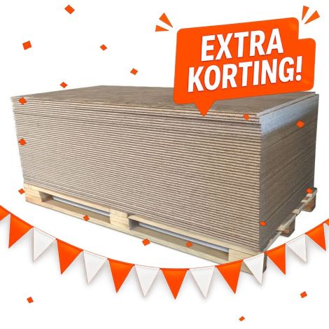OSB 3 Plaat Palletvoordeel - 18 mm - 2440x1220 Rechte Kant Hoofdafbeelding WK