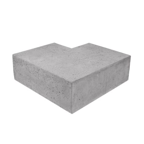 Oud Hollandse Hoekstuk Traptrede 90° buiten - 37x15 cm